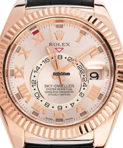Best Replica Rolex Sky-dweller 326135 Caliber 9001 Automatic Movement 42mm Rose Gold Case Mens/unisex Watch