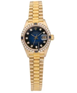 Amazing Replica Rolex Lady-datejust 69088 Automatic Movement 26mm Yellow Gold Case Womens Watch