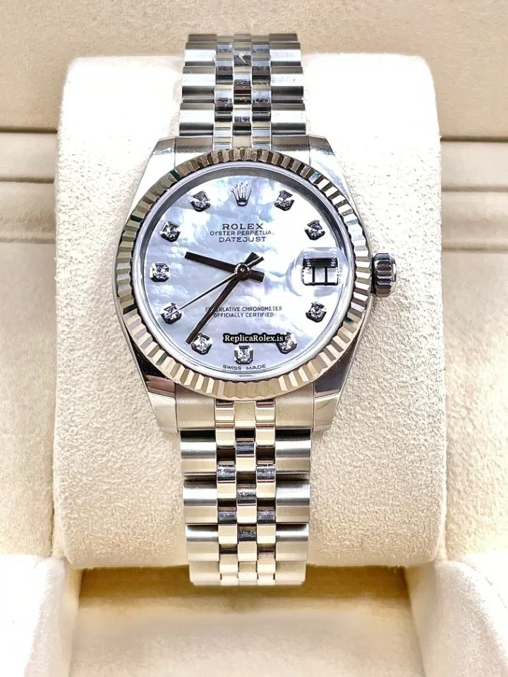 Swiss Fake Rolex Lady-datejust 178274 Caliber 2235 Automatic Movement 31mm Gold/steel Case Womens Watch
