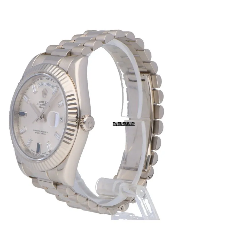 Affordable Imitation Rolex Day-date II 218239 Automatic Movement 41mm White Gold Case Mens/unisex Watch - Image 2