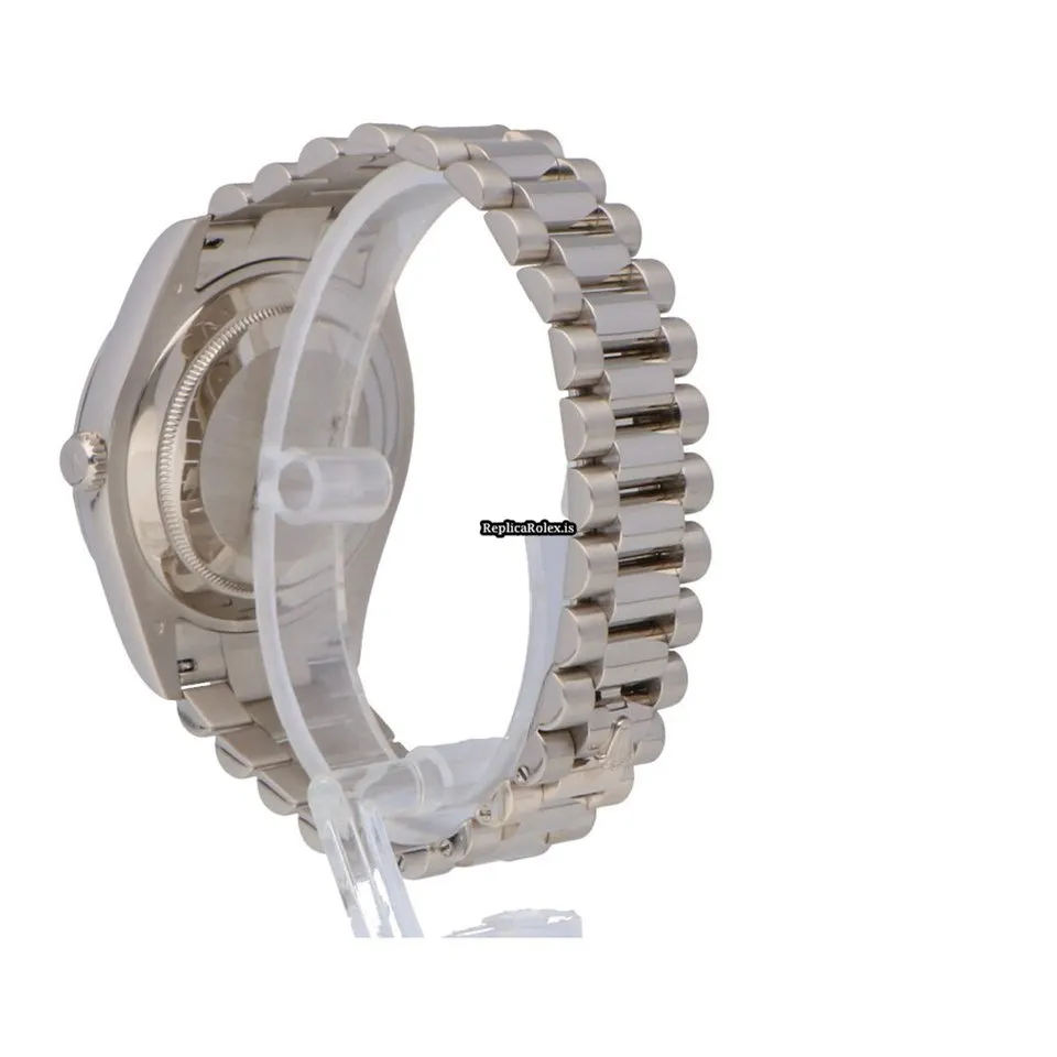 Affordable Imitation Rolex Day-date II 218239 Automatic Movement 41mm White Gold Case Mens/unisex Watch - Image 4
