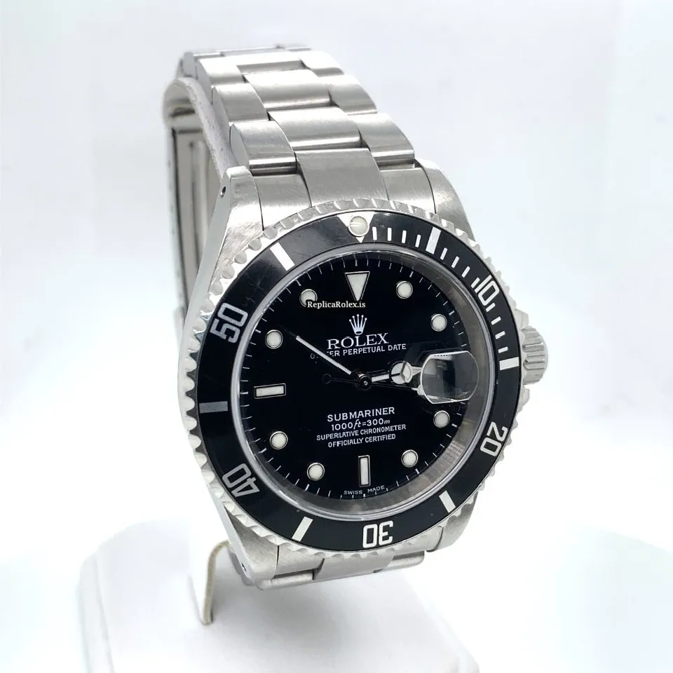 Terrific Replica Rolex Submariner Date 16610 Caliber 3135 Automatic Movement 40mm Steel Case Mens/unisex Watch