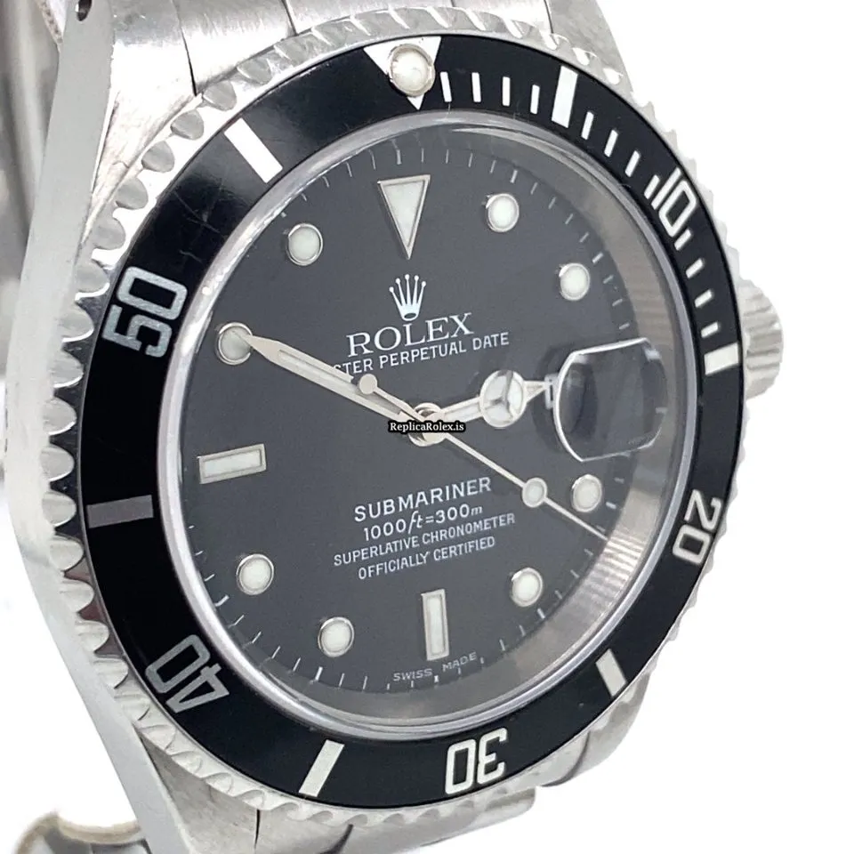 Terrific Replica Rolex Submariner Date 16610 Caliber 3135 Automatic Movement 40mm Steel Case Mens/unisex Watch - Image 2