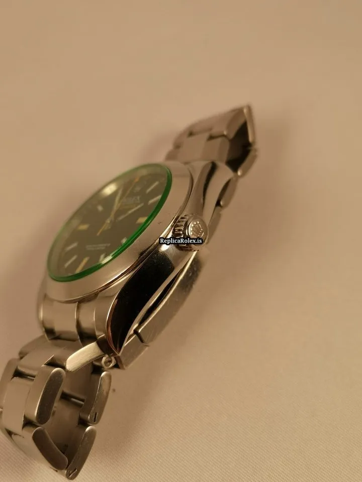 Reliable Fake Rolex Milgauss 116400gv Caliber 3131 Automatic Movement 40mm Steel Case Mens/unisex Watch - Image 6
