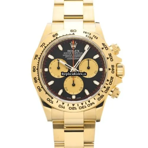 Offering Fake Rolex Daytona 116508 Caliber 4130 Automatic Movement 40mm Yellow Gold Case Watch