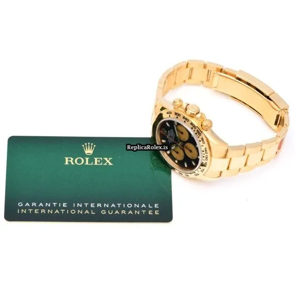 Offering Fake Rolex Daytona 116508 Caliber 4130 Automatic Movement 40mm Yellow Gold Case Watch - Image 5