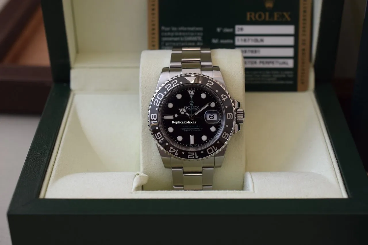 Suitable Replica Rolex Gmt-master II 116710ln Automatic Movement 40mm Steel Case Mens/unisex Watch - Image 9
