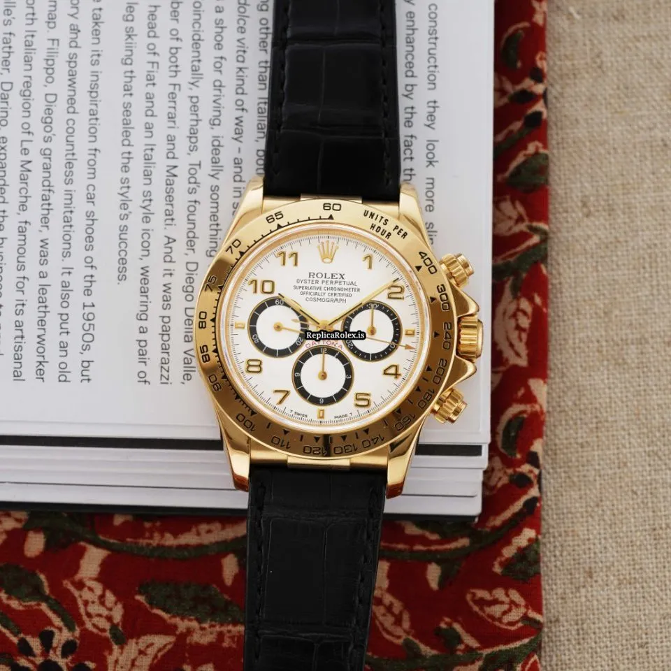 Lovely Replica Rolex Daytona 16518 Automatic Movement 40mm Yellow Gold Case Mens/unisex Watch - Image 4