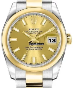 Attractive Fakes Rolex Lady-datejust 179163 Caliber 2235 Automatic Movement 26mm Gold/steel Case Womens Watch