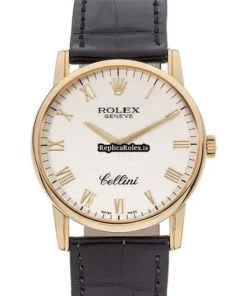 Fantastic Copy Rolex Cellini 5112 Caliber 1601 Manual Winding Movement 32mm Yellow Gold Case Mens/unisex Watch