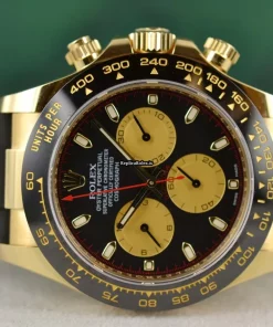 Superb Fake Rolex Daytona 116518 Caliber 4130 Automatic Movement 40mm Yellow Gold Case Mens/unisex Watch