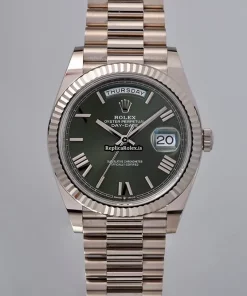 Amazing Replica Rolex Day-date 40 228239 Automatic Movement 41mm White Gold Case Watch