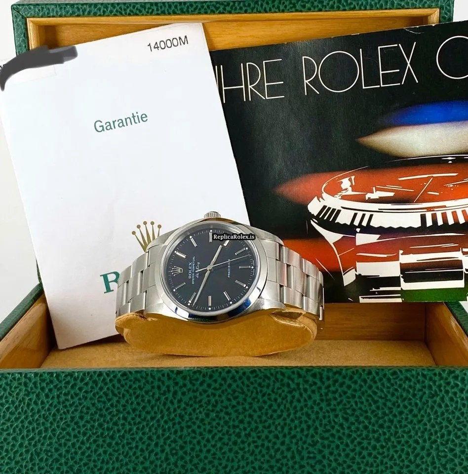 Beautiful Replica Rolex Air King Precision 14000m Caliber 3130 Automatic Movement 34mm Steel Case Mens/unisex Watch - Image 2