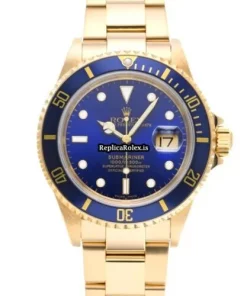 Unique Replica Rolex Submariner Date 16618 Caliber 3135 Automatic Movement 40mm Yellow Gold Case Watch
