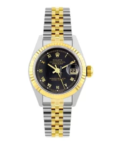 Design Replica Rolex Lady-datejust 69173 Automatic Movement 26mm Gold/steel Case Womens Watch