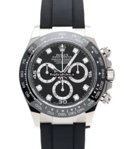 Incredible Replica Rolex Daytona 116519lng Caliber 4130 Automatic Movement 40mm White Gold Case Watch