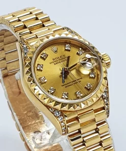 Perfect Replica Rolex Lady-datejust 69188 Automatic Movement 26mm Yellow Gold Case Womens Watch