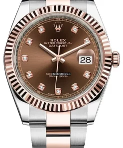 Fabulous Fake Rolex Datejust II 126331 Caliber 3235 Automatic Movement 41mm Rose Gold Case Mens/unisex Watch