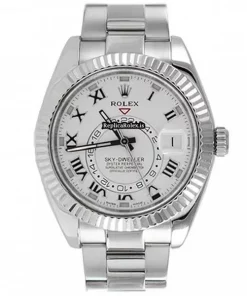 Quality Copy Rolex Sky-dweller 326939 Caliber 9001 Automatic Movement 42mm White Gold Case Mens/unisex Watch