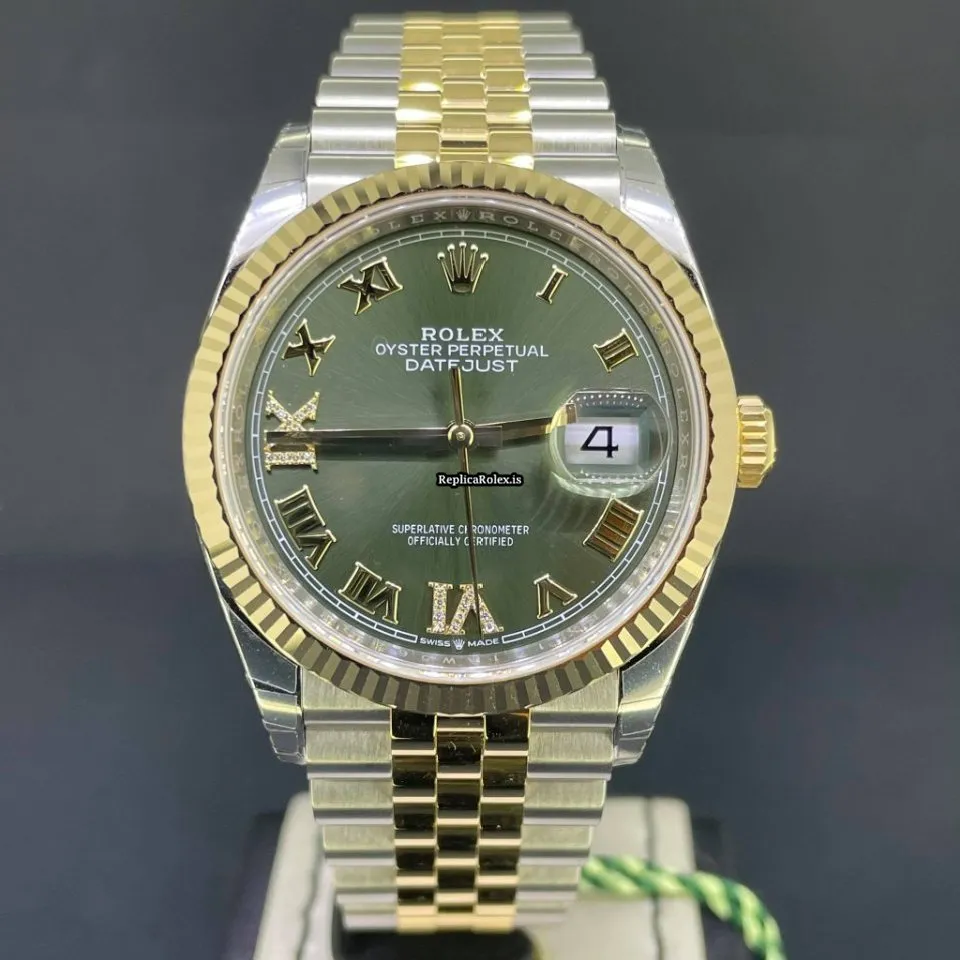 Reliable Fakes Rolex Datejust 126233 Caliber 3235 Automatic Movement 36mm Gold/steel Case Mens/unisex Watch - Image 2
