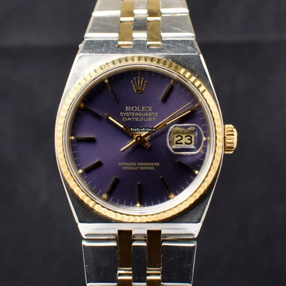 Ideal Replica Rolex Datejust Oysterquartz 17013 Quartz Movement Steel Case Mens/unisex Watch - Image 2