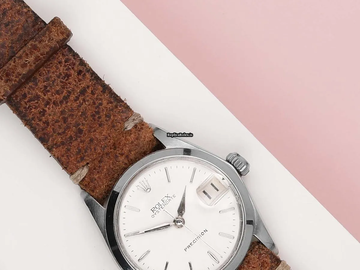 Aaa Replica Rolex Oyster Precision 6466 Manual Winding Movement 31mm Steel Case Watch - Image 3