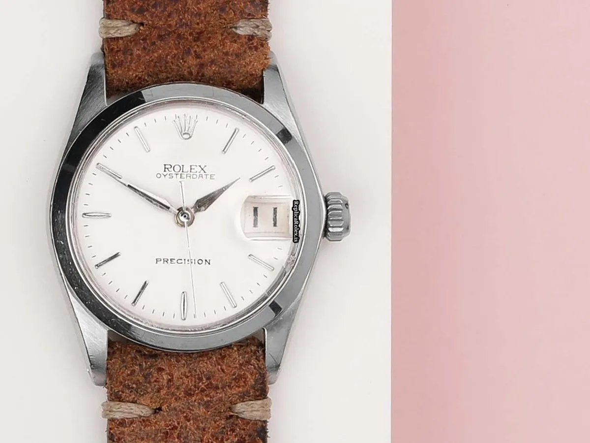 Aaa Replica Rolex Oyster Precision 6466 Manual Winding Movement 31mm Steel Case Watch - Image 5