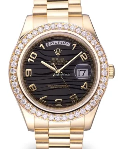 Amazing Imitation Rolex Day-date II 218238 Automatic Movement 41mm Yellow Gold Case Mens/unisex Watch