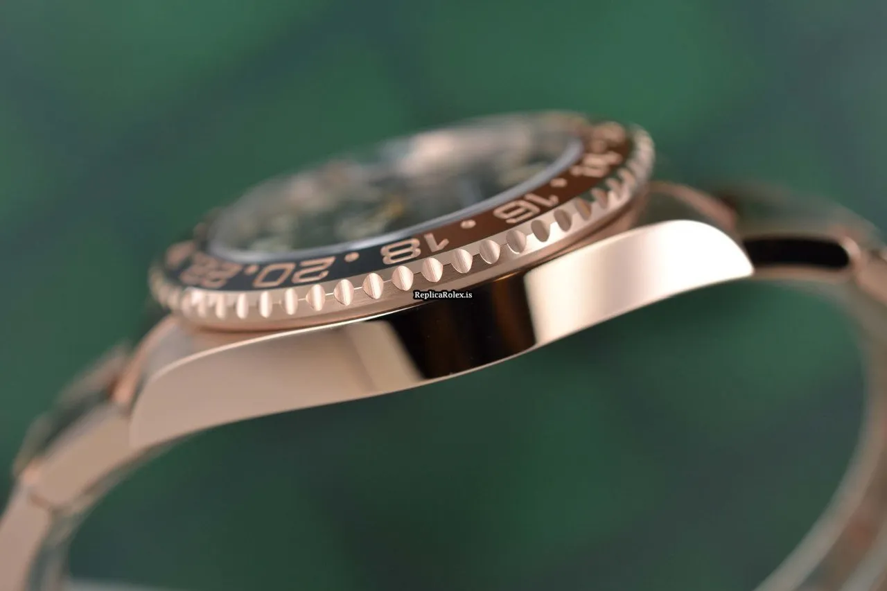 Remarkable Fake Rolex Gmt-master II 126715chnr Caliber 3285 Automatic Movement 40mm Rose Gold Case Mens/unisex Watch - Image 5