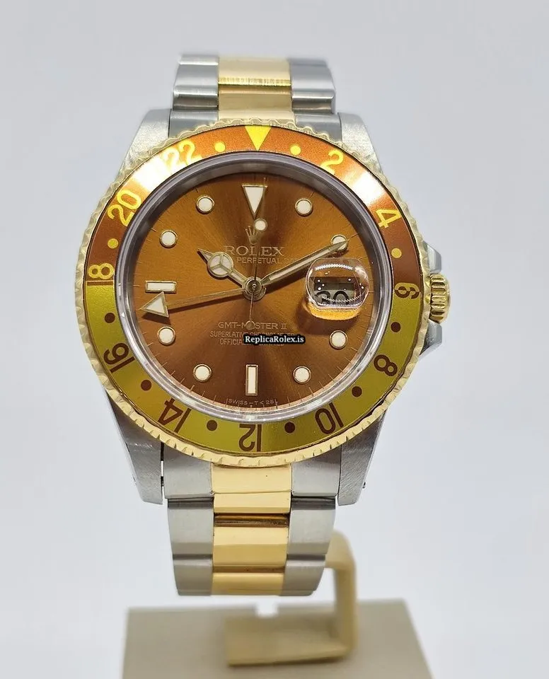 Wonderful Copies Rolex Gmt-master II 16713 Caliber 3185 Automatic Movement 40mm Gold/steel Case Mens/unisex Watch