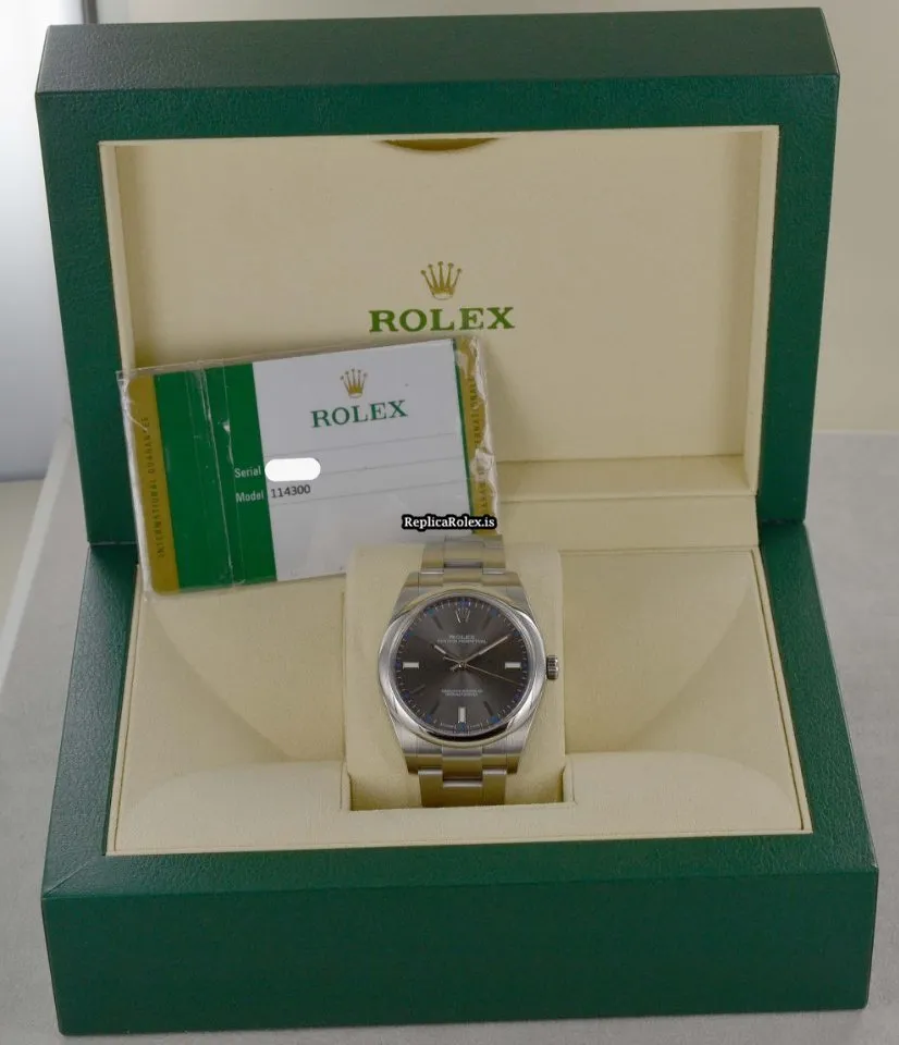 Fabulous Fake Rolex Oyster Perpetual 39 114300 Caliber 3132 Automatic Movement 39mm Steel Case Mens/unisex Watch - Image 7