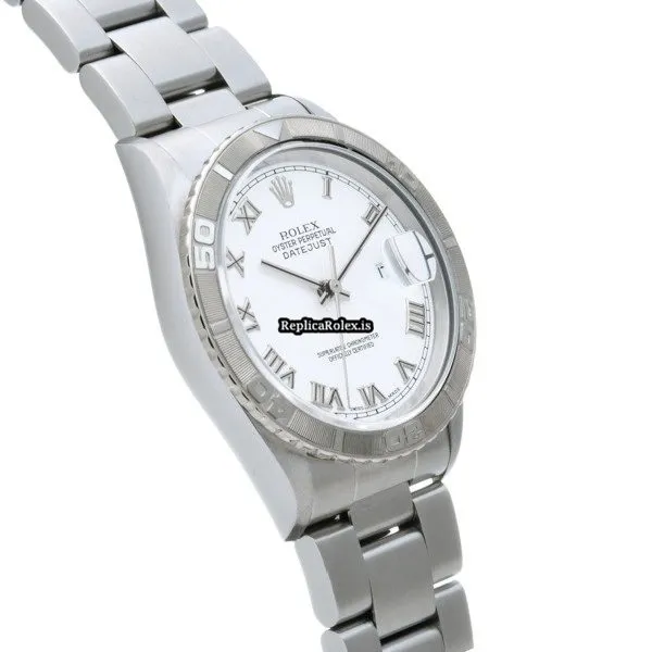 Pleasing Replica Rolex Datejust Turn-o-graph 16264 Caliber 3135 Automatic Movement 36mm Steel Case Watch - Image 3