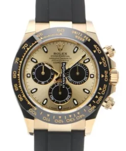Trustworthy Fake Rolex Daytona 116518ln Caliber 4130 Automatic Movement 40mm Yellow Gold Case Watch