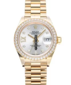 Wonderful Replica Rolex Lady-datejust 279138rbr Caliber 2236 Automatic Movement 28mm Yellow Gold Case Womens Watch