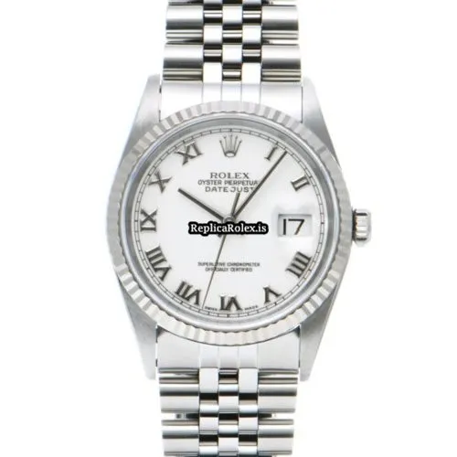 Durable Fake Rolex Datejust 16234 Caliber 3135 Automatic Movement 36mm Steel Case Watch
