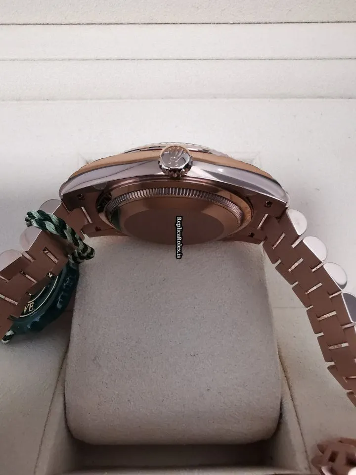 Nice Imitation Rolex Day-date 36 128235 Caliber 3255 Automatic Movement 36mm Rose Gold Case Mens/unisex Watch - Image 8