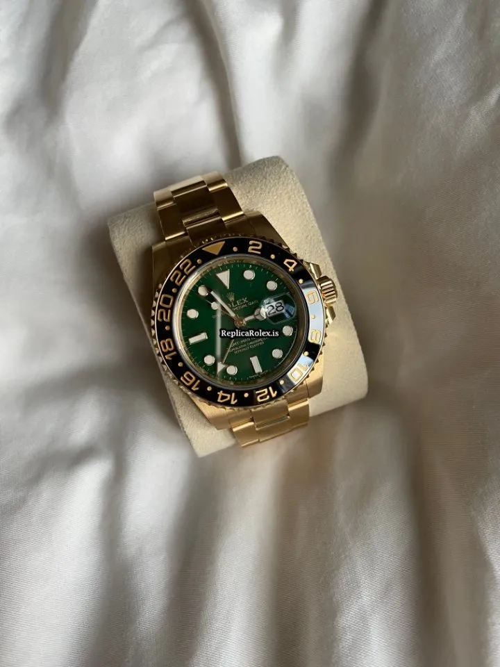 Beautiful Fake Rolex Gmt-master II 116718ln Caliber 3186 Automatic Movement 40mm Yellow Gold Case Mens/unisex Watch - Image 3