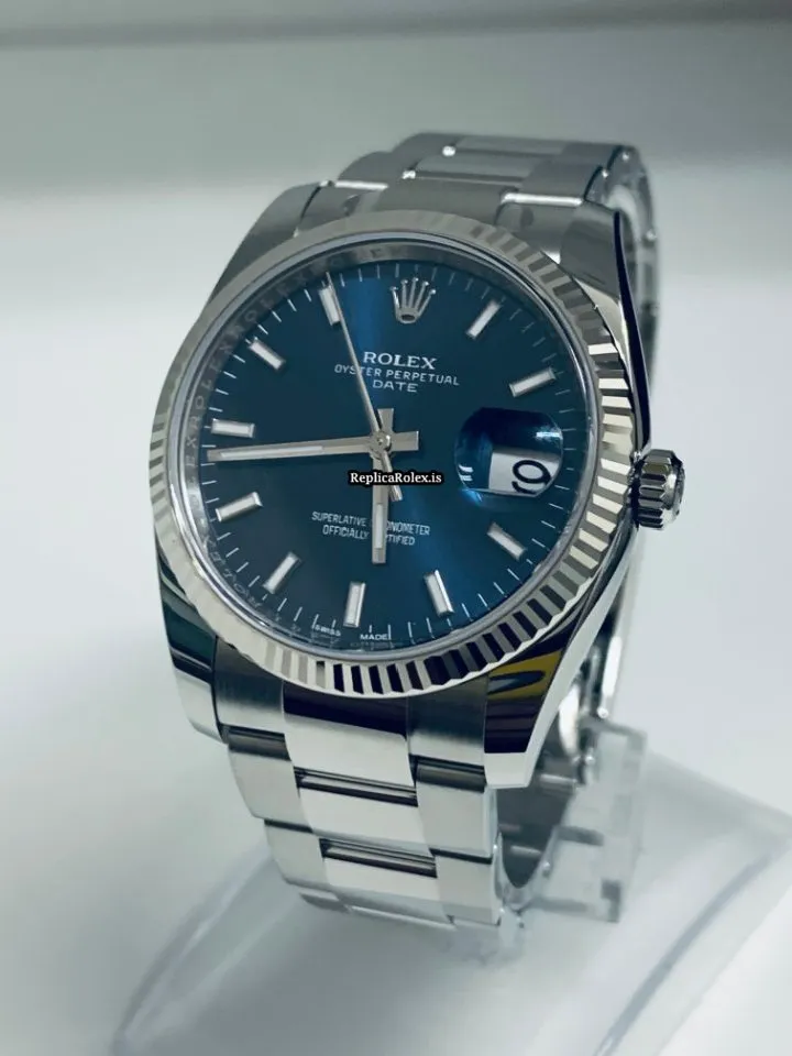Swiss Replica Rolex Oyster Perpetual Date 115234 Automatic Movement 34mm Steel Case Mens/unisex Watch