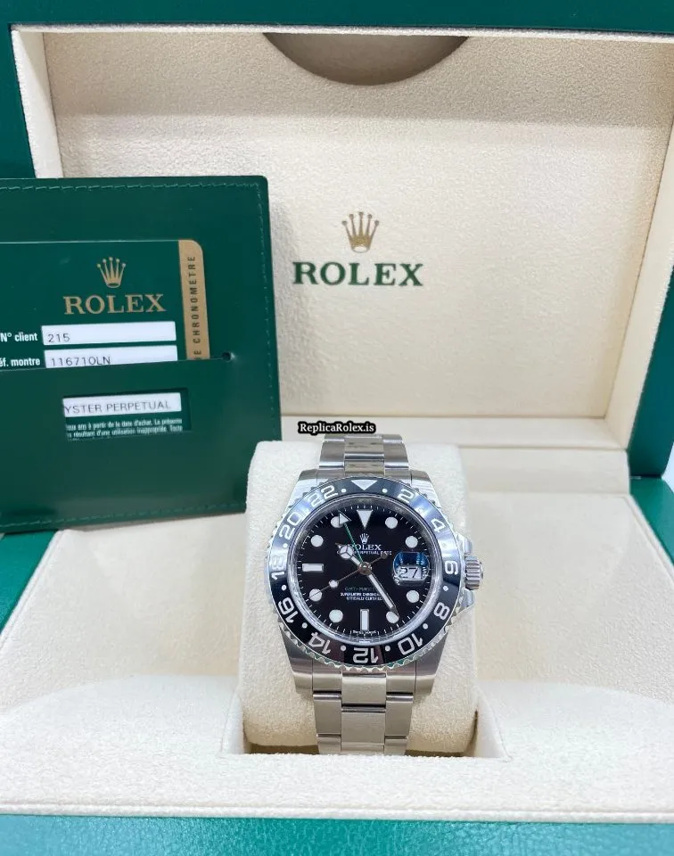 Trustworthy Replica Rolex Gmt-master II 116710ln Caliber 3186 Automatic Movement 40mm Steel Case Mens/unisex Watch - Image 10