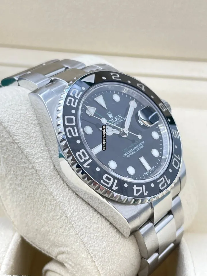Trustworthy Replica Rolex Gmt-master II 116710ln Caliber 3186 Automatic Movement 40mm Steel Case Mens/unisex Watch - Image 2