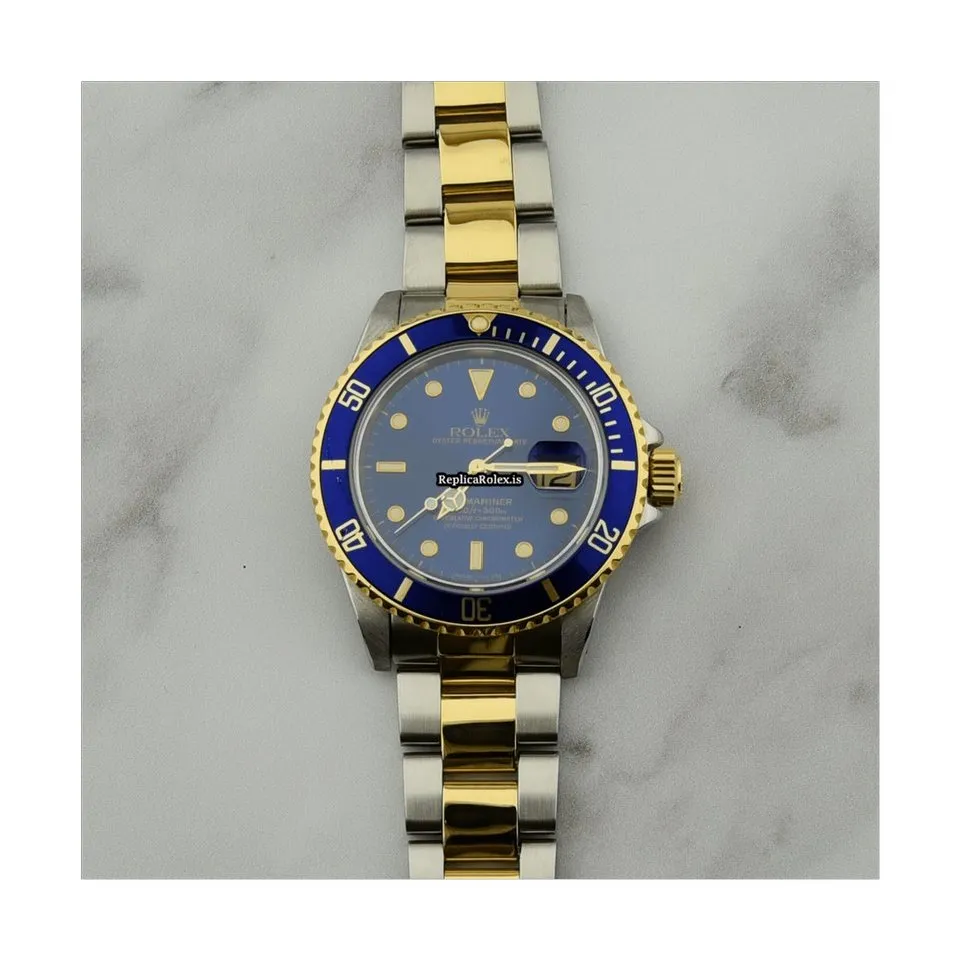 Epic Replica Rolex Submariner Date 16803 Caliber 3035 Automatic Movement 40mm Gold/steel Case Mens/unisex Watch - Image 2