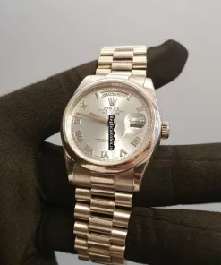 Unique Replica Rolex Day-date 36 118206 Caliber 3155 Automatic Movement 36mm Platinum Case Mens/unisex Watch