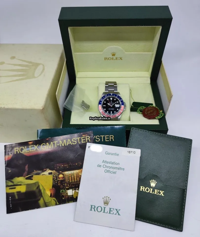 Incredible Fake Rolex Gmt-master II 16710 Caliber 3185 Automatic Movement 40mm Steel Case Mens/unisex Watch - Image 2