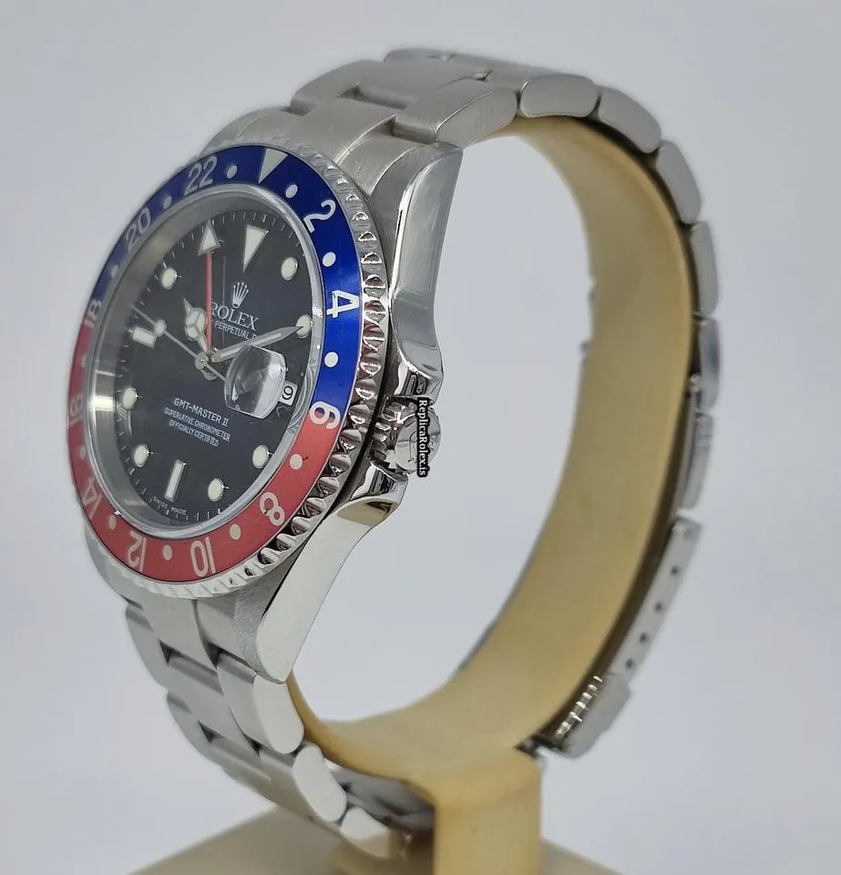 Incredible Fake Rolex Gmt-master II 16710 Caliber 3185 Automatic Movement 40mm Steel Case Mens/unisex Watch - Image 4