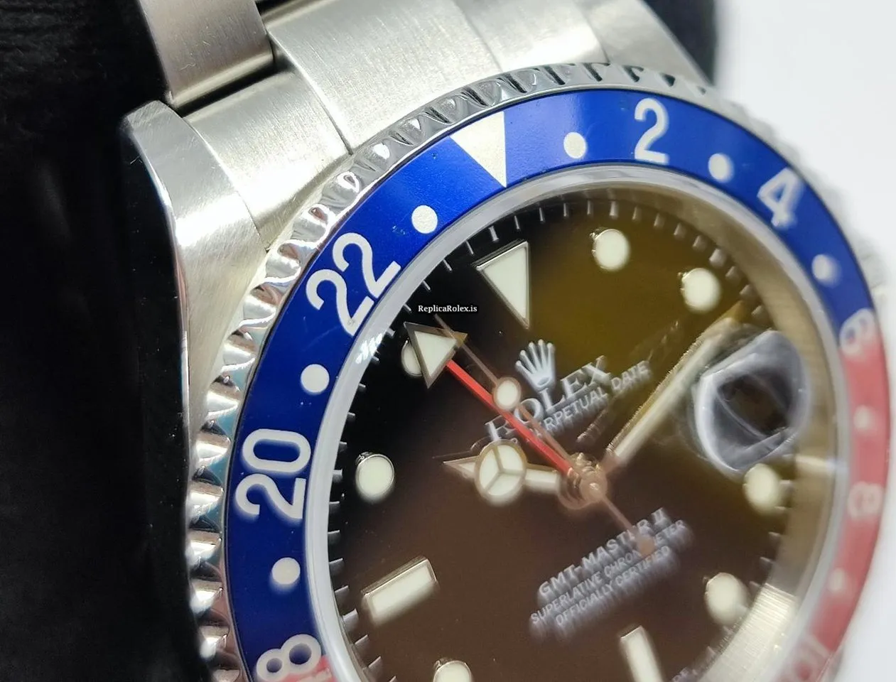 Incredible Fake Rolex Gmt-master II 16710 Caliber 3185 Automatic Movement 40mm Steel Case Mens/unisex Watch - Image 7