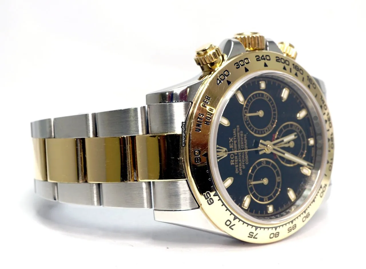 Inexpensive Fake Rolex Daytona 116503 Caliber 4130 Automatic Movement 40mm Gold/steel Case Mens/unisex Watch - Image 3