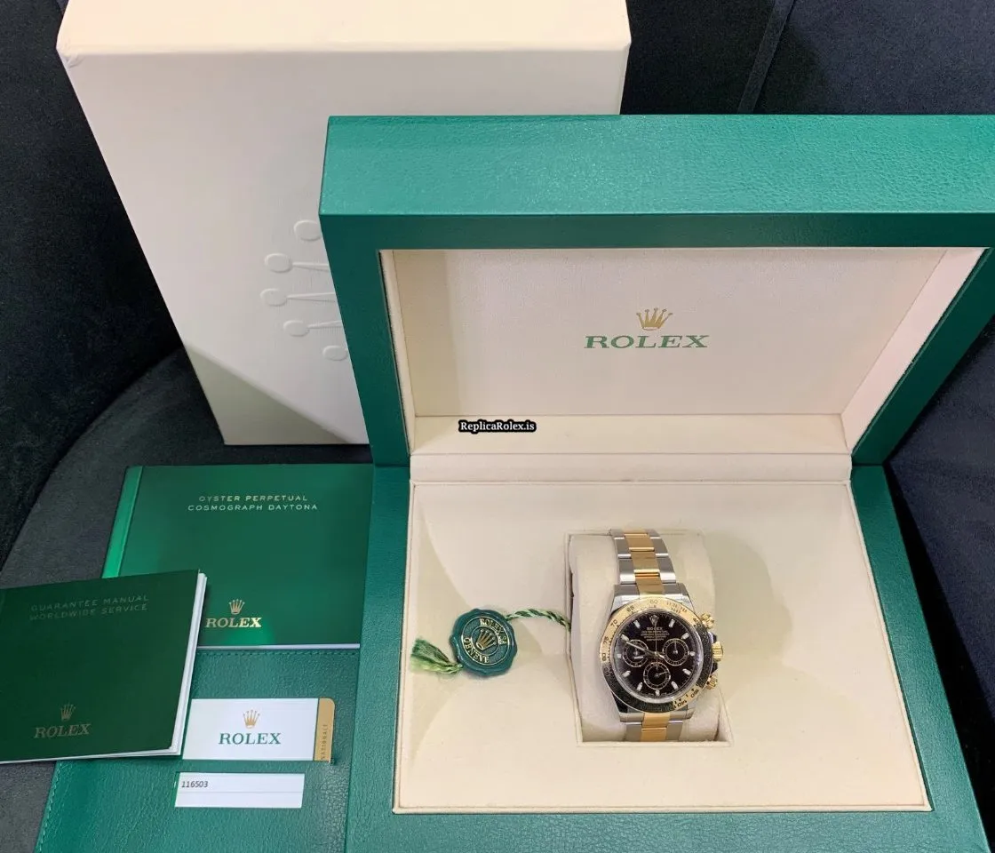 Inexpensive Fake Rolex Daytona 116503 Caliber 4130 Automatic Movement 40mm Gold/steel Case Mens/unisex Watch - Image 8