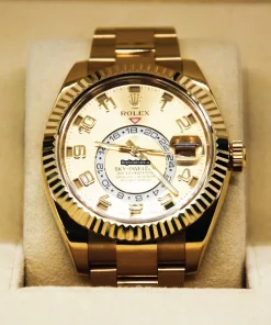 Fantastic Replica Rolex Sky-dweller 326938 Caliber 9001 Automatic Movement 42mm Yellow Gold Case Mens/unisex Watch