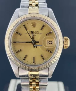Good Fake Rolex Lady-datejust 69173 Caliber 2135 Automatic Movement 26mm Gold/steel Case Womens Watch