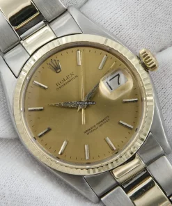 Cool Replica Rolex Oyster Perpetual Date 6534 Caliber 1030 Automatic Movement 34mm Gold/steel Case Mens/unisex Watch